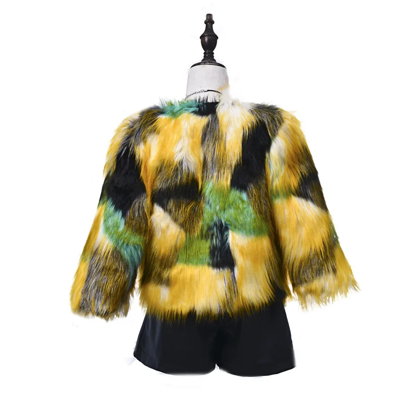 

Fashion Faux Fur Jackets for Girls Autumn Winter Kids Jackets Coats Baby Girls Coat Children Warm Outerwear 2-10Y