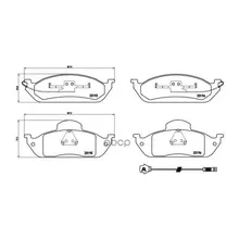P50039_=697 01=708 001b-Sx=573034b!Колодки Дисковые П Mb W163 2.3/3.2/2.7cdi 98 Brembo P50039 Brembo арт. P50039