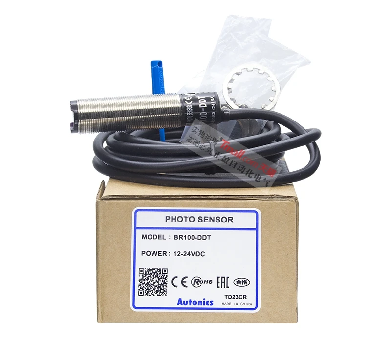 Genuine Autonics Interruttore Fotoelettrico Br100-Ddt A Quattro Fili Npn Sensore Di Induzione Invece Di Cdd-11N