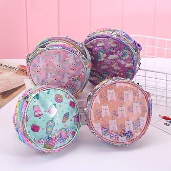 

Unicorn shoulder bag Rainbow Sequin Cute Cartoon Unicorn Shoulder Bag Flash mini Girls Fashion Travel Printing Shoulder Bags