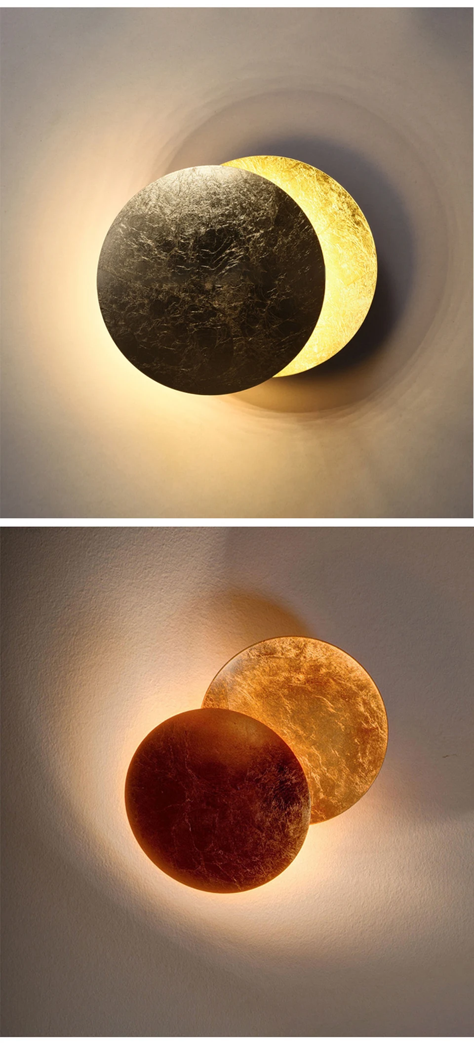 modern aisle corridor round wall lamp Bedroom Eclipse wall lighting Indoor bedside Lighting decoration Living room wall light