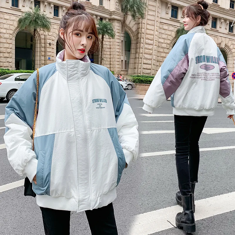 

2019 Winter Couples Workwear Cotton Coat Winter Coat Popular Brand INS Hip Hop Korean-style Trend Cotton-padded Jacket down Coat