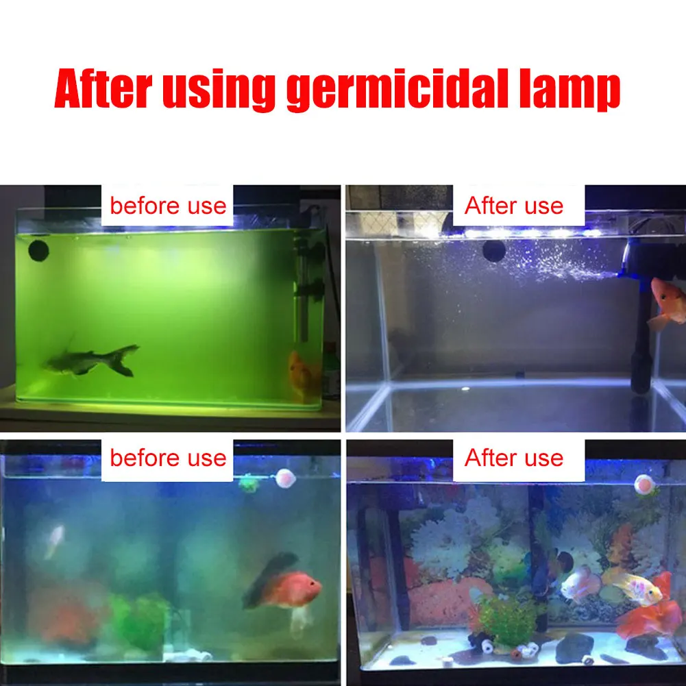 5/7/9/11/13 Вт дезинфекционный УФ лампа для стерилизации воды светильник для аквариума MF