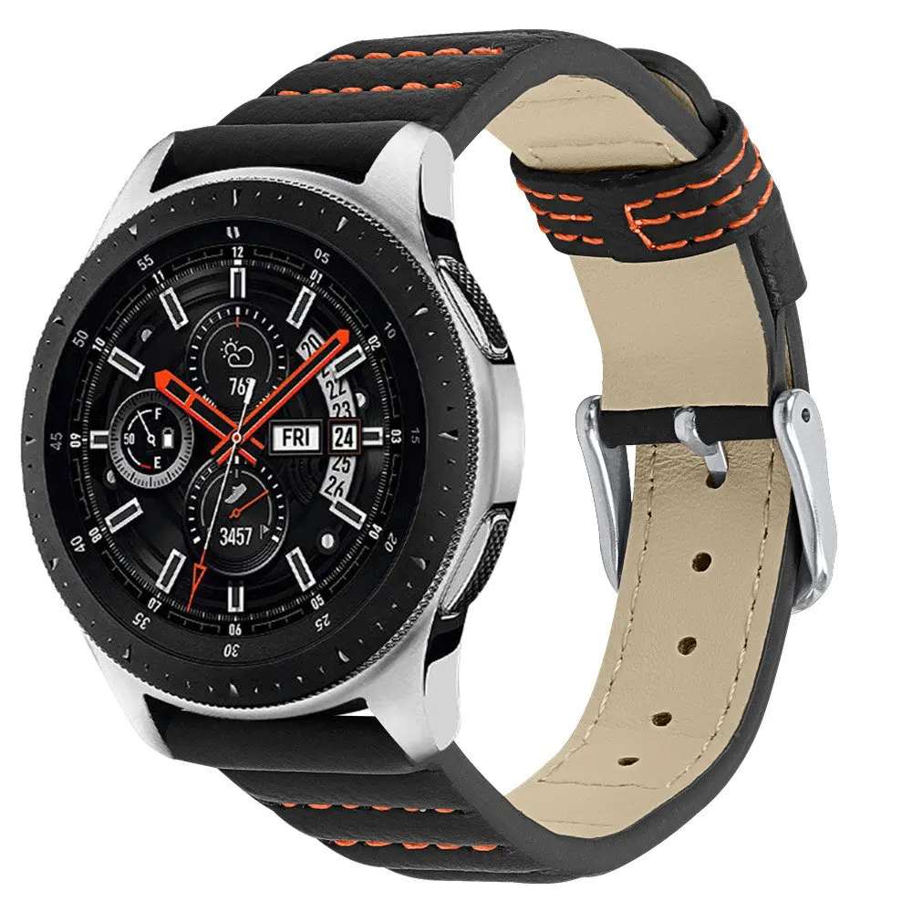 Кожаный сменный Браслет для часов для samsung gear S3/Galaxy Watch 46 мм 22 мм ремешок для huawei Watch GT 46 мм/42 мм элегантный/2 Pro ремень