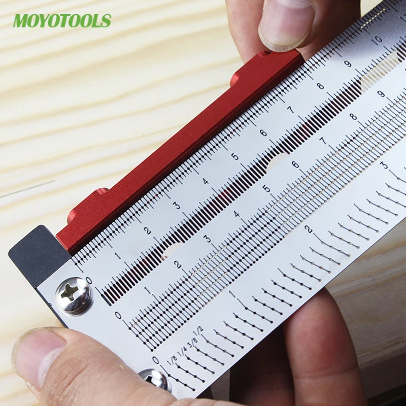 Multifunction Scale Ruler T-type Woodworking Measuring Tool