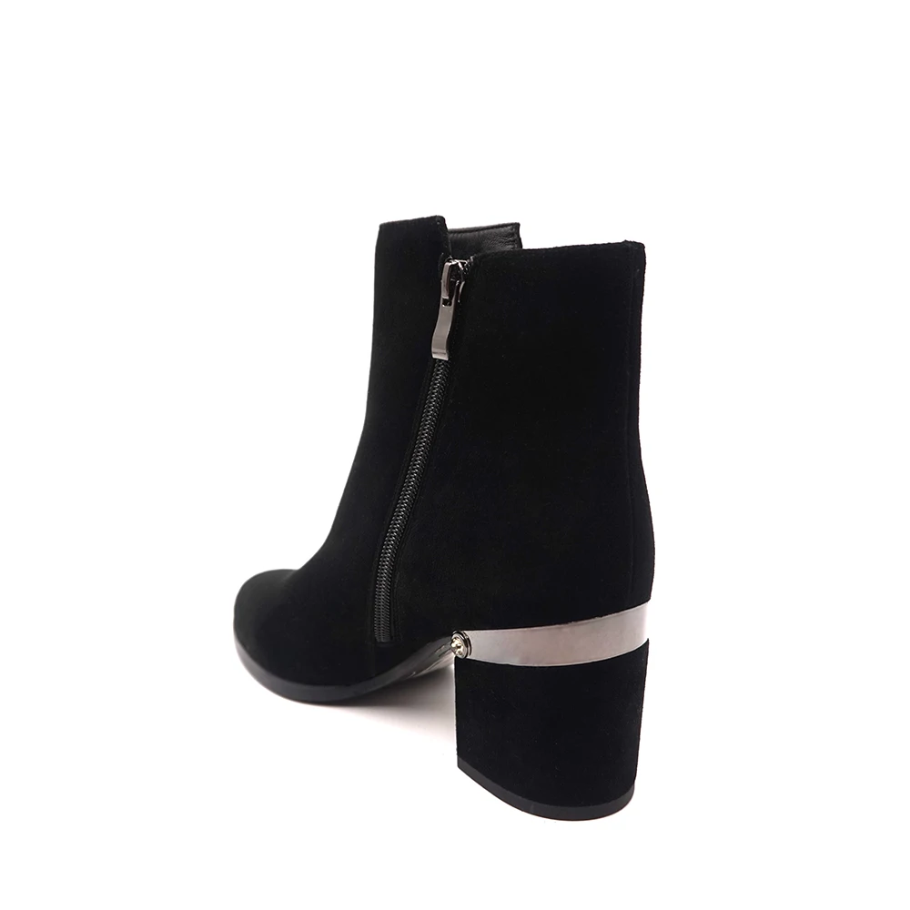 VAIR MUDO Fashion Women Winter Ankle Boots Footwear 2020 New Arrival Warm Comfortable Short Plush  Women's High Heels Boots DX36