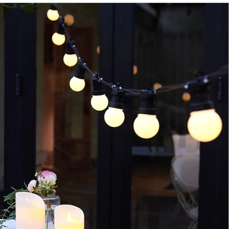 

8/13M LED String Light Outdoor Waterproof Fairy Lights Garland G50 Bulbs Garden Patio Wedding Christmas Decoration Light Chain