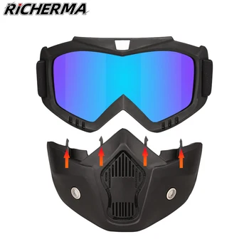 

Full Face Protective Tactical Mask Washable Adjustable Military Balaclava Transparent Lenses Motorcycle Mask Faceshield Adults