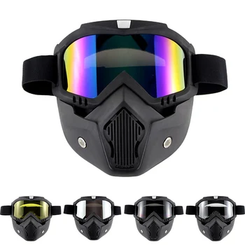 

For Cyclegear CG12 capacetes Motorcycle Helmet Glasses casco capacete Moto Goggles Shield Glasses with Breathable Foam Mask