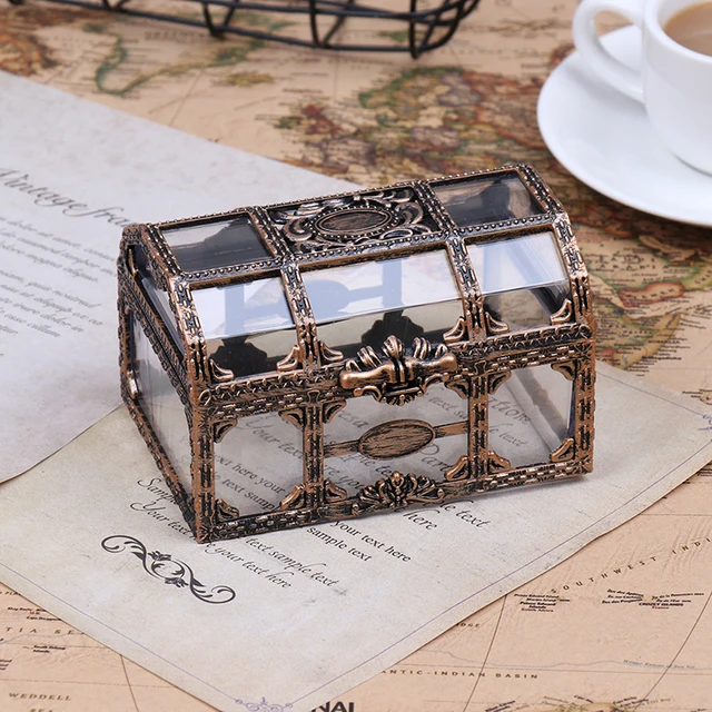 Plastic Container Storage Box Transparent Pirate Anime For Pirate Crystal Gem Treasure Box Toy Figures 1