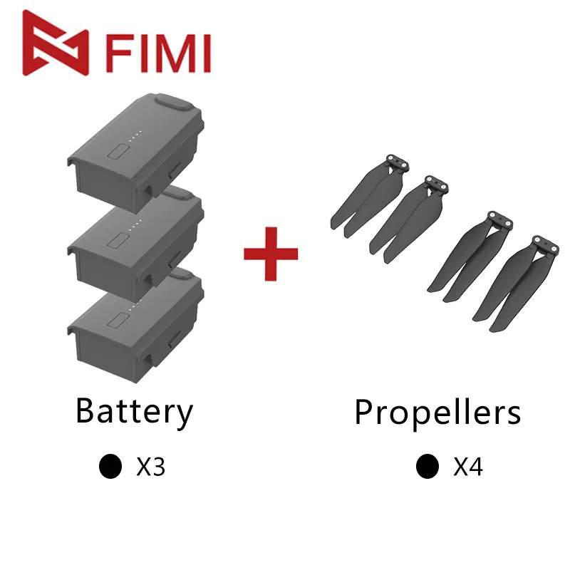 FIMI X8 SE Аккумулятор Сменный аккумулятор 11,4 V 4500mAh RC Квадрокоптер Запчасти для FIMI X8 SE Дрон аксессуары - Цвет: Black Bundle 3