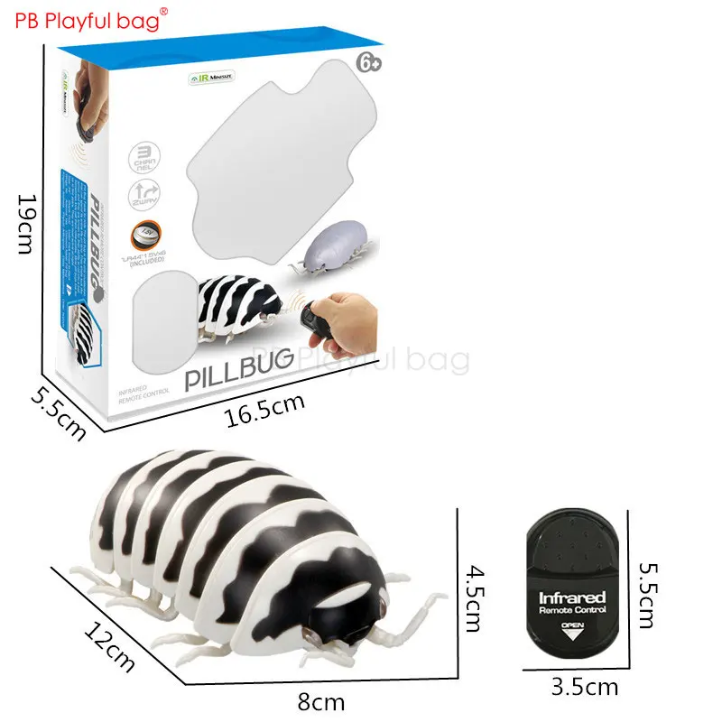 RC Insect Electric Simulated Snake toys Remote Control Animal Model Adult Tricky toys Cockroach Pillbug Children gifts AC38 6