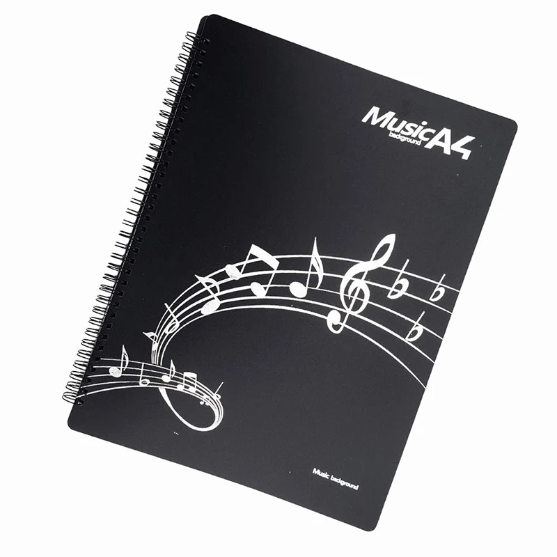

Music Score Folder Band Folder Musician Folder Writing Spiral Mounted American Letter A4 Size 20 Sleeve 40 Pages