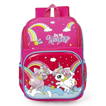 

Cartoon Printed Red Backpack Kids Children Cute Primary School Bag Girls Double Shoulder Backpack Dropship New Arrival