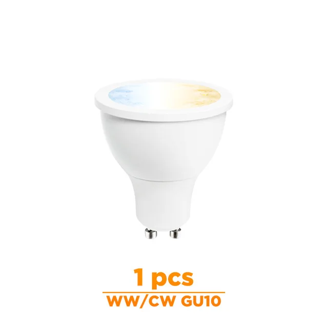 Zigbee ww/cw диммер GU10 bulu Светодиодный прожектор 5 Вт ZLL smart APP контроллер AC100-240V холодный белый и теплый белый светодиодный светильник - Испускаемый цвет: 1 Pcs WWCW GU10