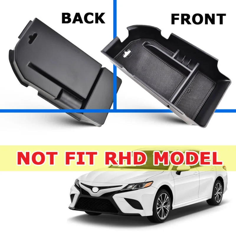 1 шт. ящик для хранения в подлокотнике автомобиля центральная консоль перчаточный лоток держатель для Toyota Camry LHD ABS пластиковый подлокотник коробка для хранения