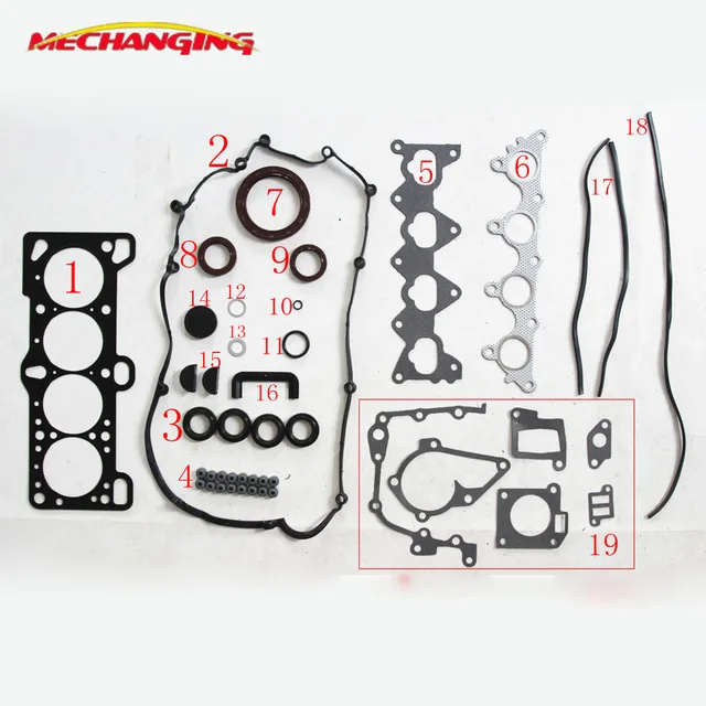 

G4ED G4ED-G FOR KIA RIO II (JB) OR HYUNDAI MATRIX (FC) 1.6 ACCENT Engine Rebuilding Kits Full Set Engine Seal Gasket 20910-26K00