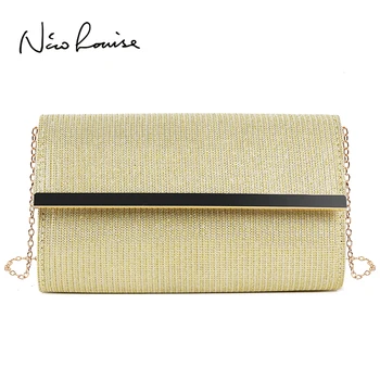 

Fashion Women Evening Clutch Bag Handbags Female Day Clutch Wedding Purse Party Banquet Pink/Gold/Silver Chain Shoulder Bags