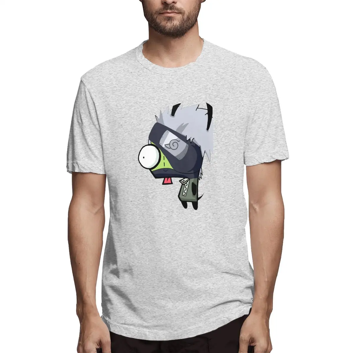 2019 funny tee cute Cosplay Naruto By Invader ZIM t shirts men cotton tops cool t shirt summer Men's Short Sleeve T-shirt