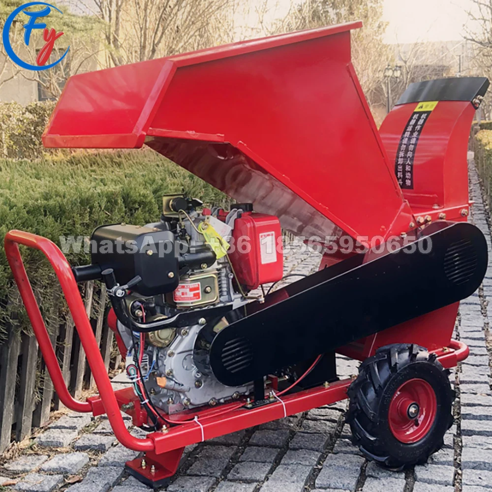 Garden Tree Branch Crusher Machine Chipper Shredder Electric Diesel  Gasoline Wood Power Tree Cutting Crusher Machine - AliExpress