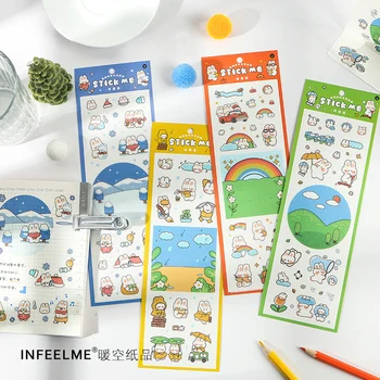 

1Pcs \ Kawaii Sticker Decor For Laptop Phone Trunk Album Diary Calendar Scrapbook Student Stationery Office Supplies