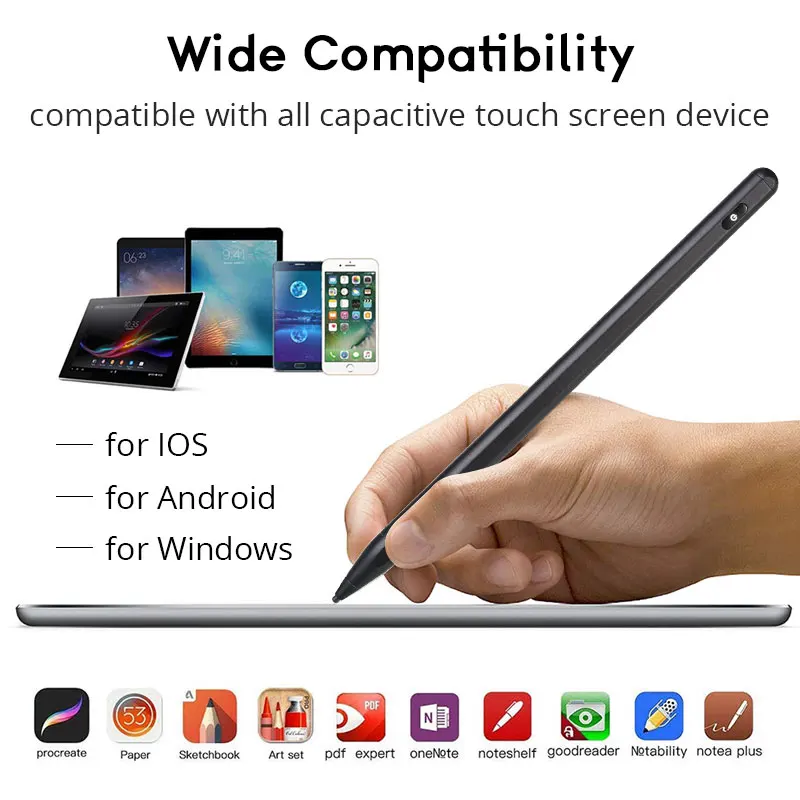 Для apple Pencil 2 планшет стилус для смартфона для рисования сенсорная ручка умный емкостной карандаш для apple iPad Pro 11 miini 5 Xiaomi