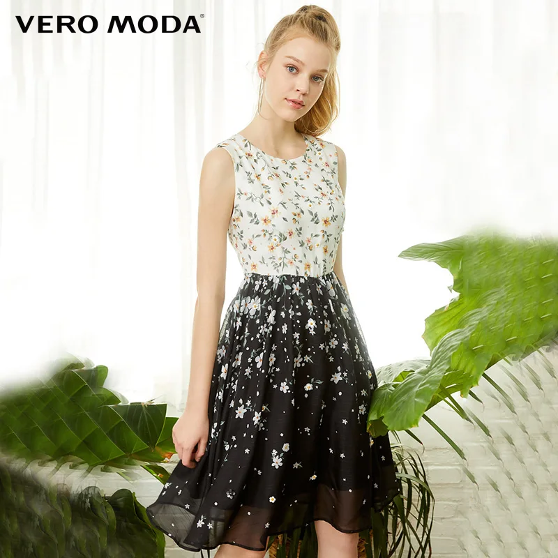 Женское платье без рукавов с цветочным рисунком Vero Moda 31927A558 | Женская одежда