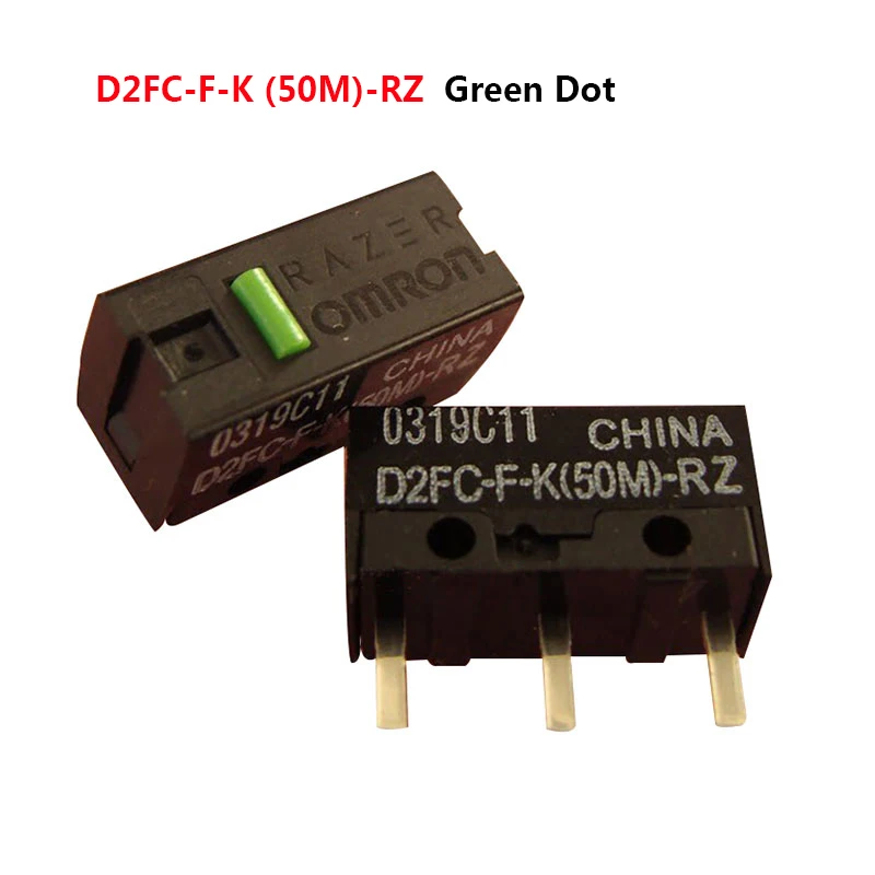 OMRON-Genuine-D2FC-F-K-50M-RZ-Green-Dot-Mouse-Micro-Switch-50-Million-Click-Life
