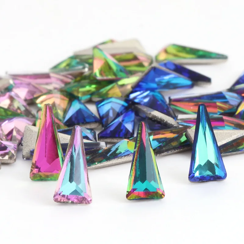 

Красный AB Jewel, золотой треугольник с плоской задней стороной, акриловый бриллиант, искусство ногтей, орнамент для бриллиантов, искусство ногтей, орнамент для бриллиантов
