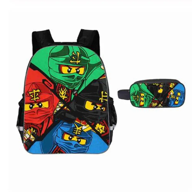 Детский рюкзак Ninjago для мальчиков и девочек мультяшный ранец Детская сумка книг |