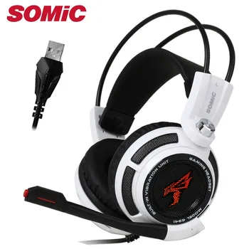 

Somic Gaming Headphone 7.1 Sound Over-ear Vibration Headset Earphones USB with Microphone Computer Original Brand G941
