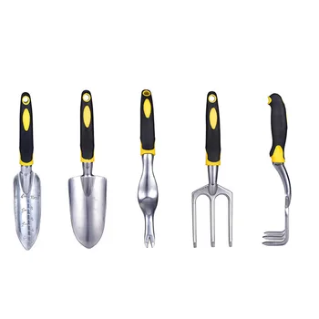 

5Pcs/set Gardening Tools Set Scale Shovel Weeder Three-Toothed Fork Set Planting Tool Set 2020 New Arrival