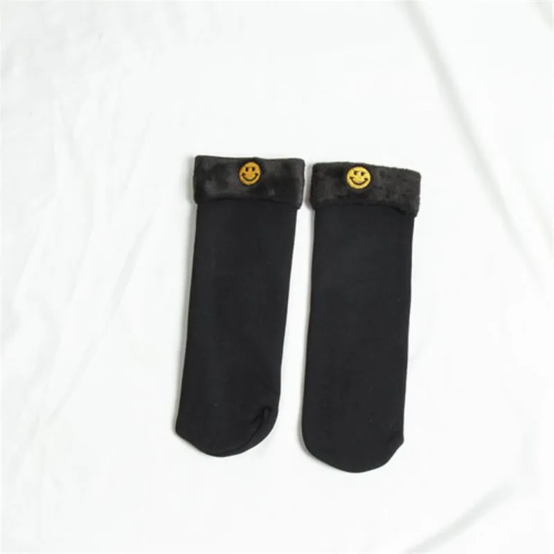 2 пар/лот, женские зимние теплые носки, милые шерстяные кашемировые зимние носки для женщин и женщин, бесшовное бархатное сапоги, носки для сна - Цвет: 4307