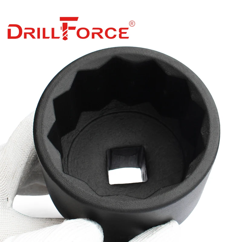 Drillforce 17-50mm 충격 공압 소켓 드라이버 Torx 헤드 12 포인트 3/4 어댑터 자동차 자동 트럭 타이어 렌치 수리 도구