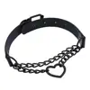 Heart Choker With Chain Goth Collar For Girls Grunge Punk Cute Kawaii Cosplay Necklace Egirl Chocker  Harajuku Accessories ► Photo 3/6