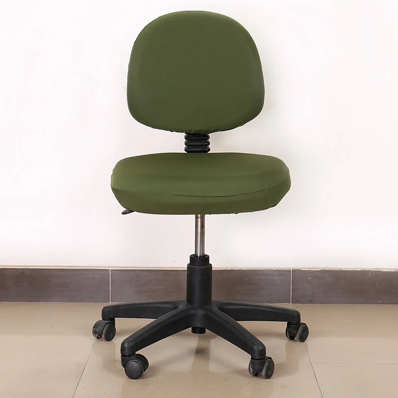 1 Set Spandex Computer Chair Cover Polyester Removable Chair Cover High Elastic Office Chair Covers Stretch Seat Covering - Цвет: 9