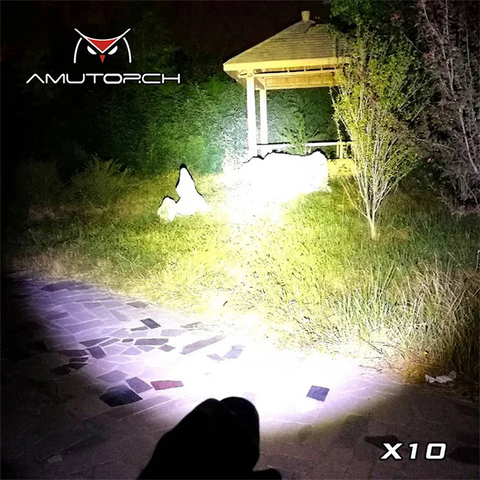 Amutorch новейший X10 XHP50.2 светодиодный 2500 люмен мощный и твердый 26650 светодиодный фонарик, тактический двойной переключатель