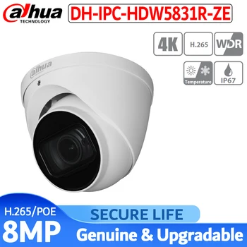 

In stock English version with logo IPC-HDW5831R-ZE 8MP WDR 50m IR Eyeball Network cctv ip security Camera built-in mic POE H.265