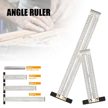 

High High-precision Square/T-type Hole Rulers Woodworking Scribing Mark Lines Measuring Tool Gauge Carpenter DIY Tools L