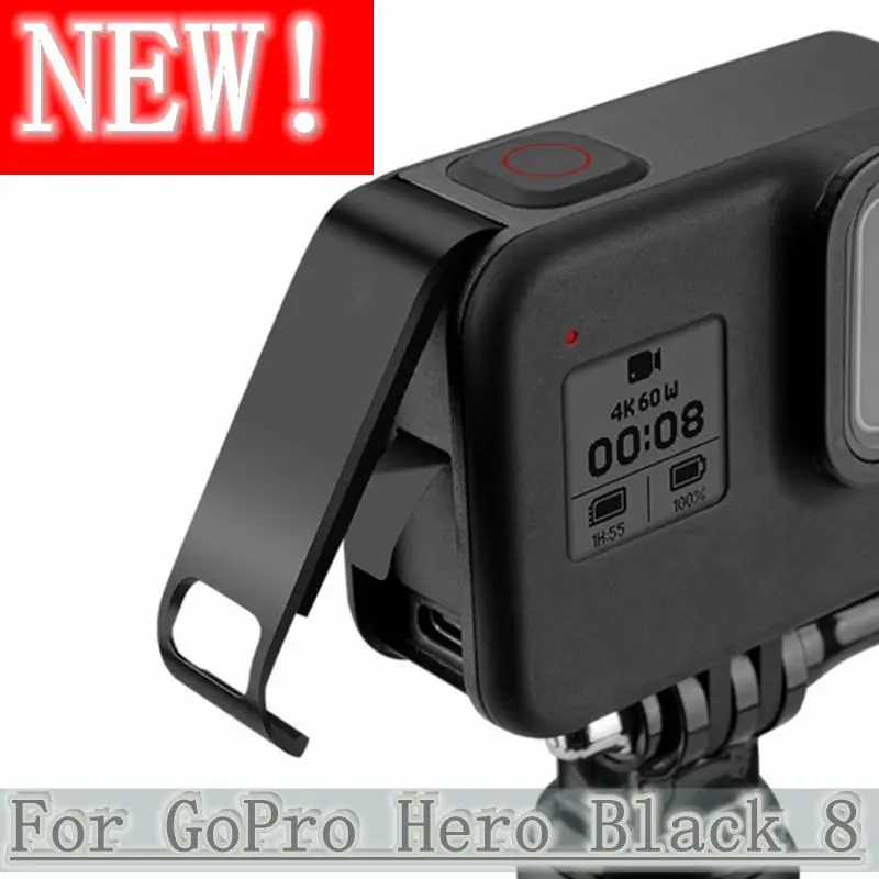 

Replacement Rechargeable Side Cover Case Battery Lid Door Cover for GoPro Hero Black 8 Action Camera Accessories
