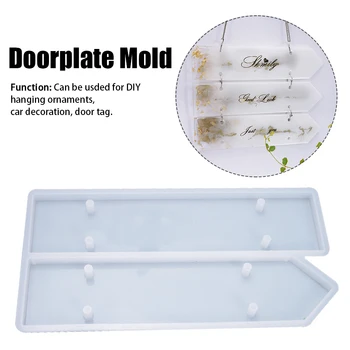 

Party Multifunction DIY Crafts Door Hanging Plate For Store Beginners Easy Demolding Silicone Office Doorplate Molds Home Adults
