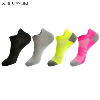 남녀공용 통기성 미끄럼 방지 스포츠 사이클링 양말, 야외 달리기 양말, 나일론 운동 양말, 땀 없는 양말, 5 켤레