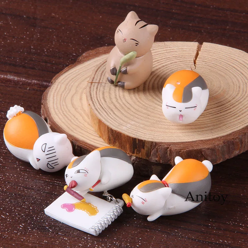 

Anime Natsume Yuujinchou Nyanko Sensei Cat Sensei Action Figure PVC Collectible Model Toy 5pcs/set
