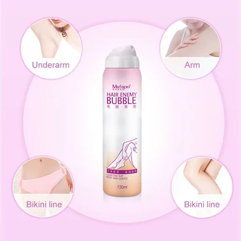 

MEFAPO Painless Hair Removal Cream Depilatory Bubble Wax Body Bikini Legs Facial Hair Remover Foam Mousse In Spray Bottle Hot