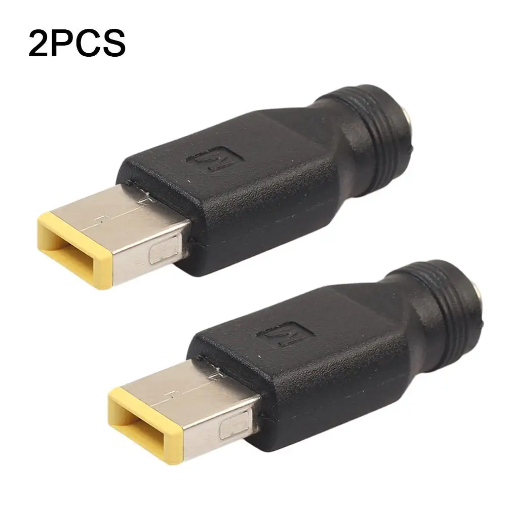 

2 Pcs/Sets High Quality 5.5mm Round Jack To Square End Adapter DC Power Plug Connector For IBM HP Lenovo ThinkPad Laptop