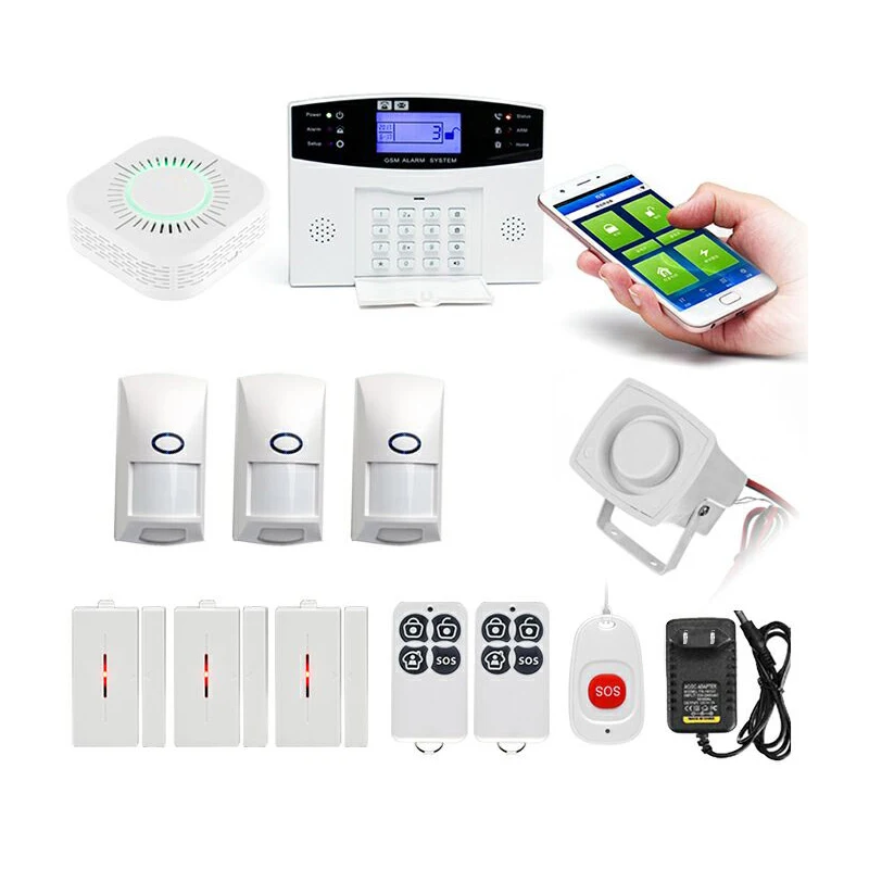 

GSM Burglar Alarm Home Infrared Pet Set Wireless Alarm Home Alarm(US PLUG)
