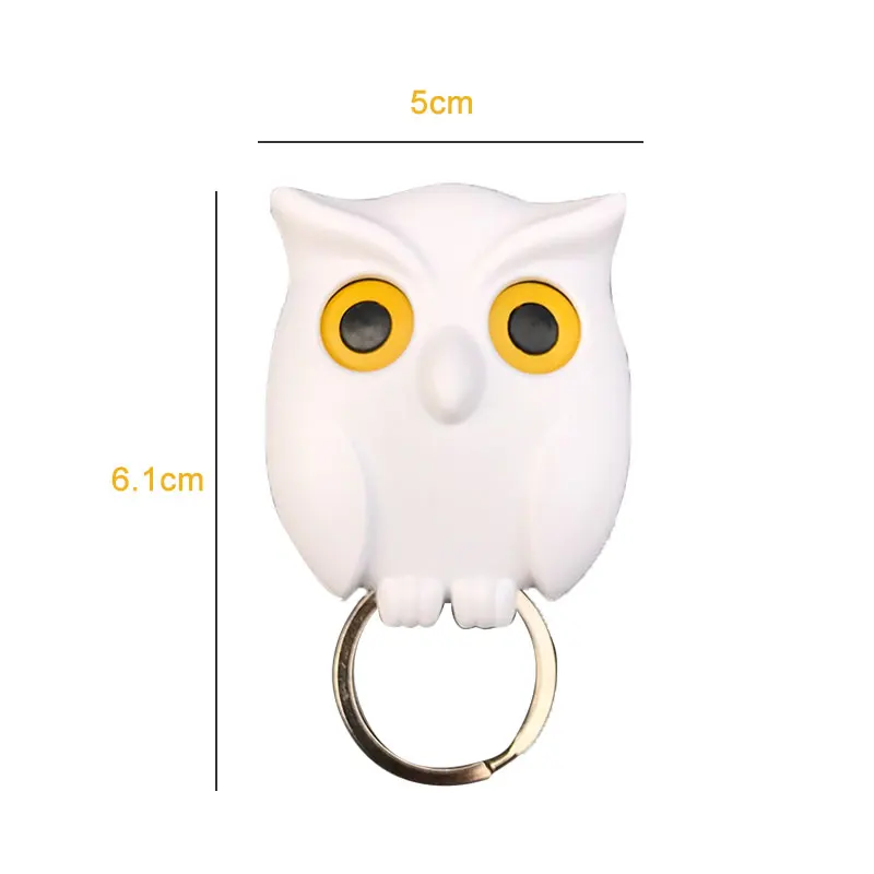 Practical Owl Key Holder Wall Mounted Magnetic Key Holder Home Decor Creative 