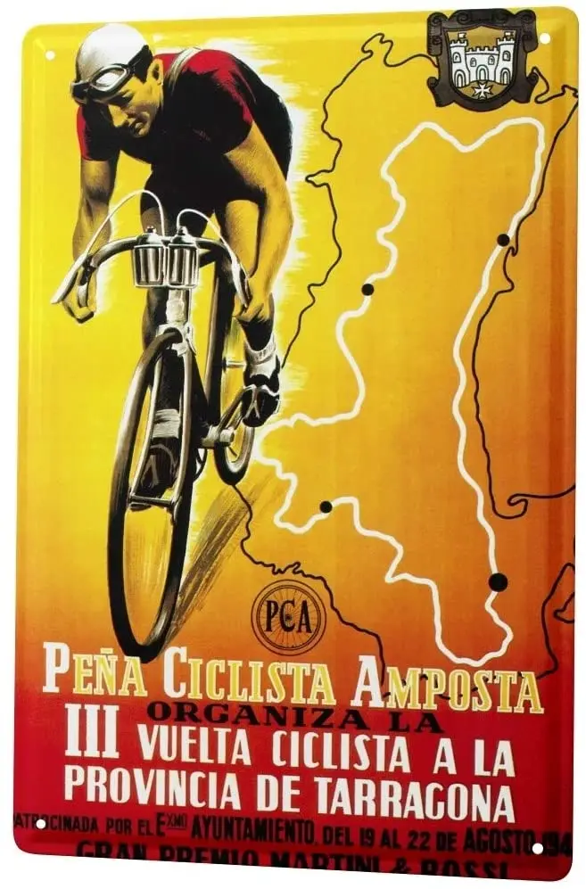 

SINCE 2004 Tin Sign Metal Plate Decorative Sign Home Decor Plaques Retro Cycling Italy