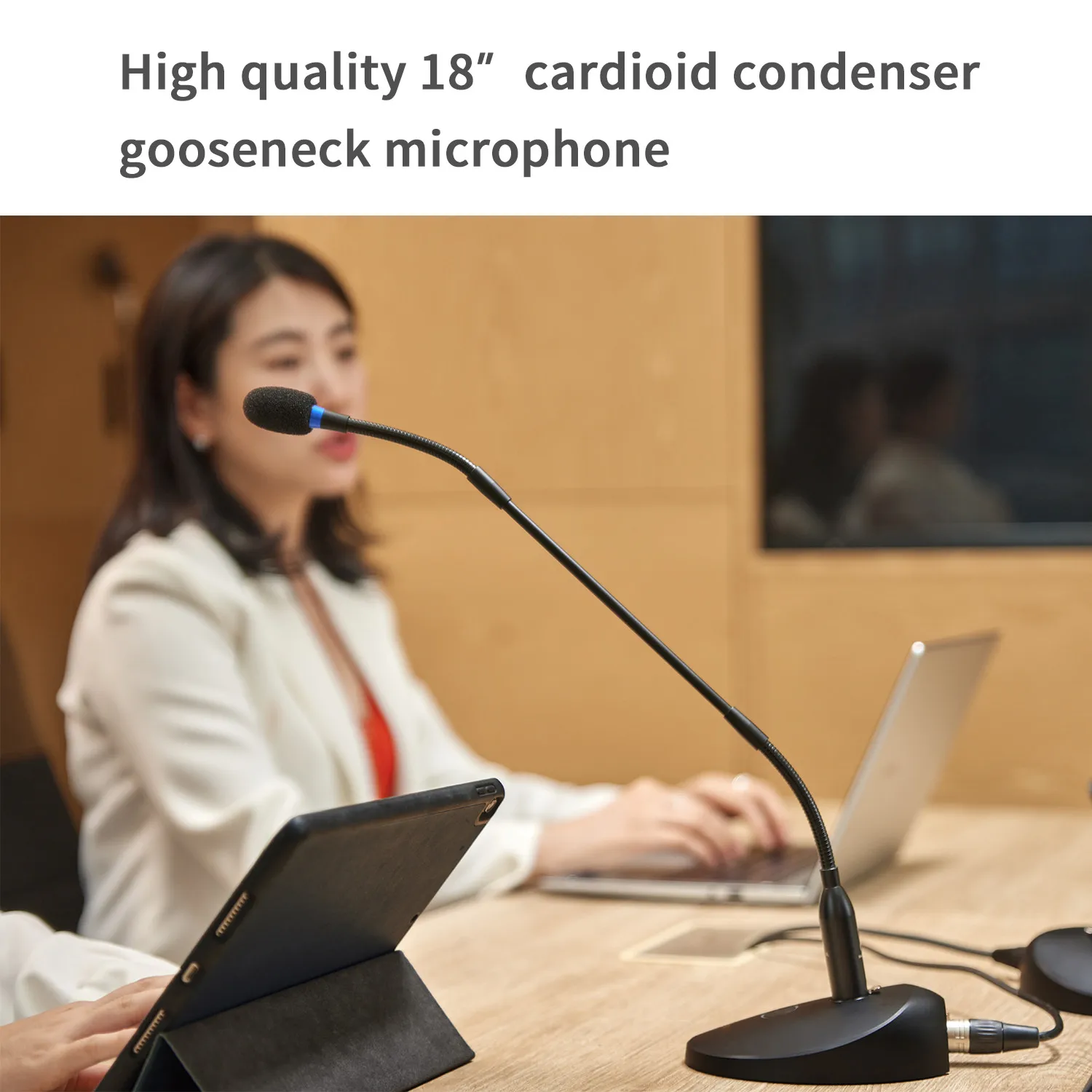 BOYA BY-GM18C سطح المكتب Gooseneck مكثف ميكروفون 1...