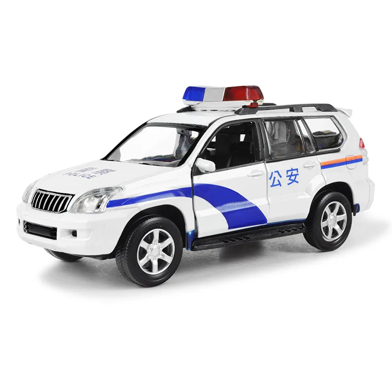 

Children Alloy Police Car Special Police Car Model Toy Car Fire Truck Finished Product Car Set Sound And Light Have